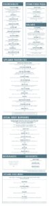 Upland Columbus Summer Menu