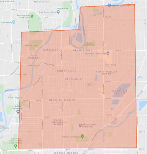 College Ave Beer Delivery Map