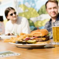 Upland Bloomington Patio Beer and Food
